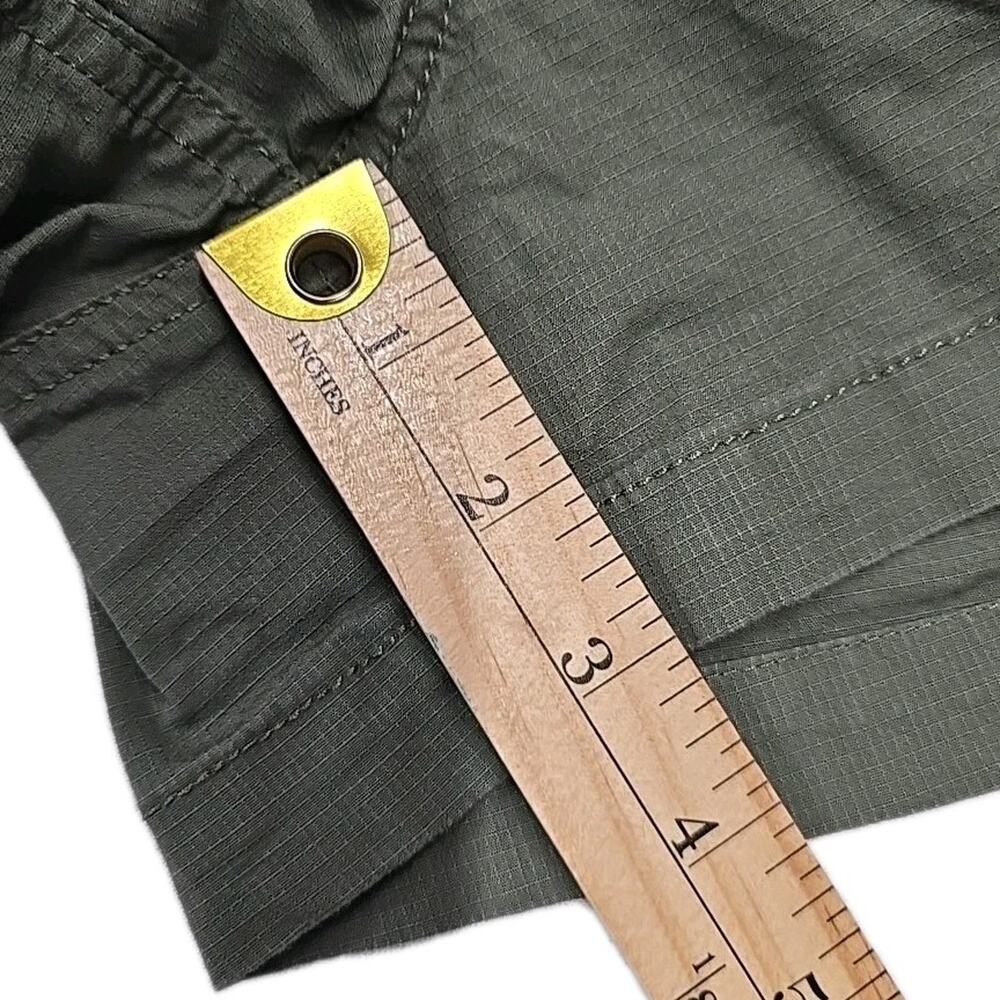 Vuori Vintage Ripstop Shorts Women's Size Small Green Organic Cotton 3" VW364 - Picture 8 of 9